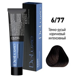 ESTEL DeLuxe Крем-краска для волос 6/77 Темно-русый коричневый интенсивный 60 мл