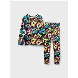 Термокомплект трикот. для девочек: фуфайка (футболка) с длин. рук, брюки