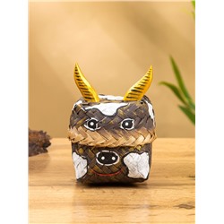 Корзинка «Бычок», 10×10×13 см, бамбук