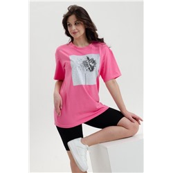 Футболка 027 Бренд Rozhkova KV (Фуксия)