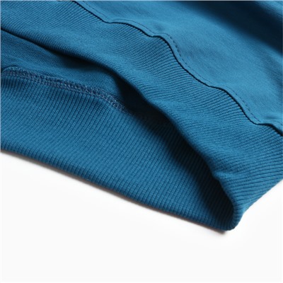 Комплект женский (свитшот/брюки), цвет петроль, размер 52