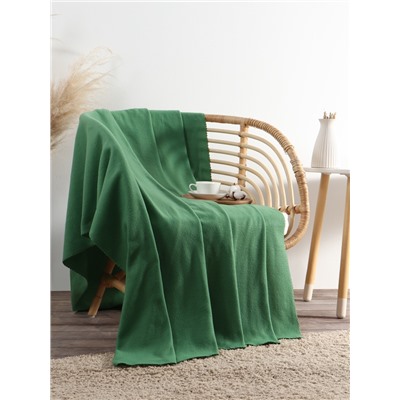 Плед Экономь и Я 150×130 см, цвет зелёный, 160 г/м², 100% п/э