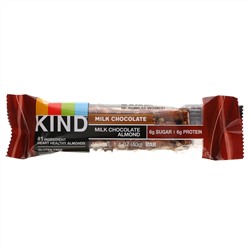 KIND Bars, Milk Chocolate,  Almond, 12 Bars, 1.4 oz (40 g) Each