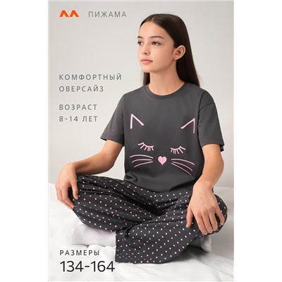 Хлопковая пижама для девочки Happyfox