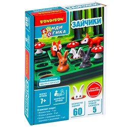 Игра настольная логическая "Зайчики"