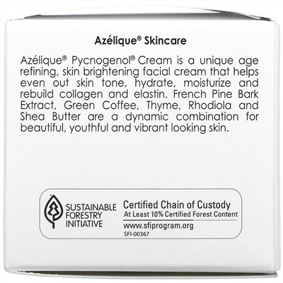 Azelique, Антивозрастной крем с Pycnogenol, 28 г (1 унция)