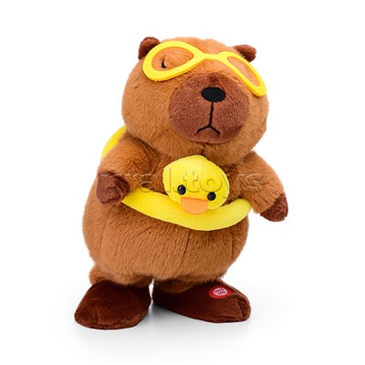 Капибара "Отдых на пляже" (ходит, поёт) в коробке