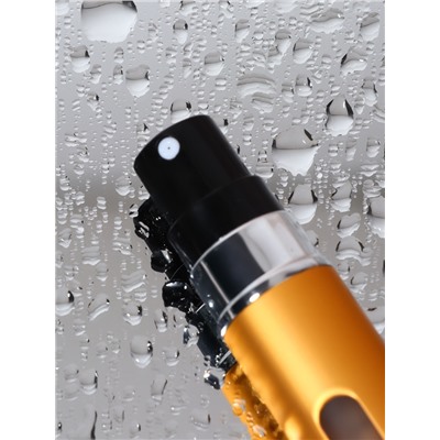 Атомайзер для парфюма, с распылителем, 10 мл, цвет золотистый