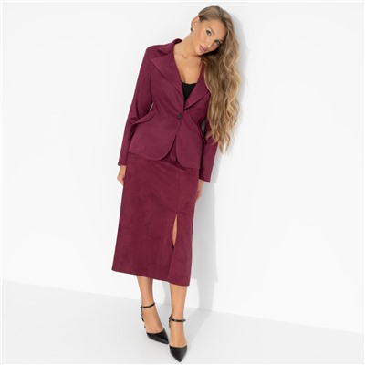 Юбка с карманами, Откровенно шикарная (бордовая)