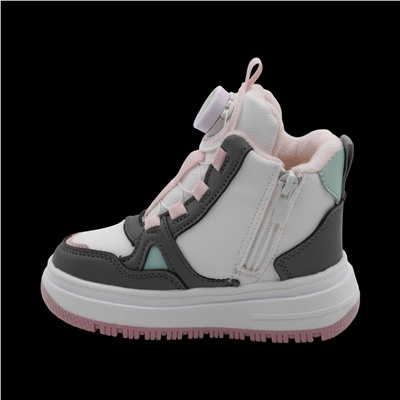 Кроссовки зимние на меху В7186-15 белые