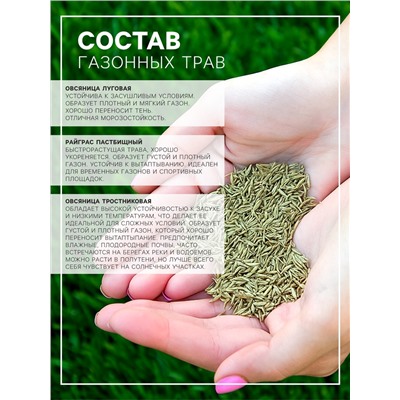Газонная травосмесь «Гном», 750 г