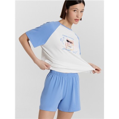 КОМПЛЕКТ ЖЕНСКИЙ (ФУТБОЛКА, ШОРТЫ) 592535