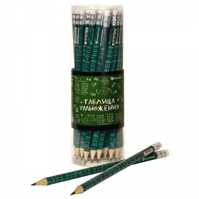 Карандаш черногр. ТАБЛИЦА УМНОЖЕНИЯ с ластиком КЧ-ТУ-HB SchoolФормат