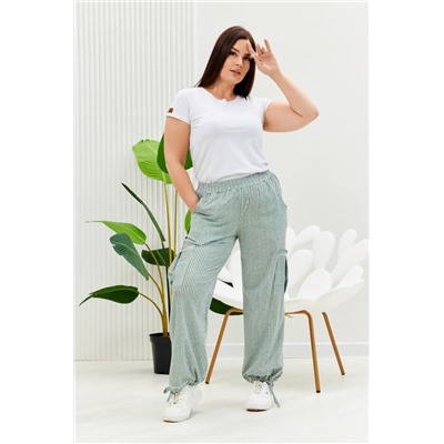 Брюки 9208 (Полоса хаки)