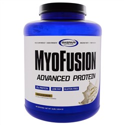 Gaspari Nutrition, MyoFusion, Усовершенствованный протеин, Ванильный пломбир, 1814 г (4 lbs)