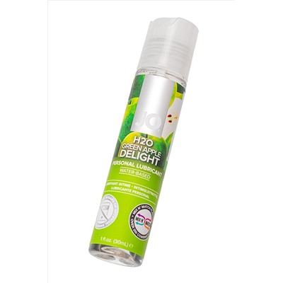Смазка с ароматом яблока JO Flavored  Green Apple H2O - 30 мл.