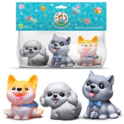 Набор игрушек для купания "Кошечки и собачки" в пакете