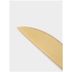 Столовые приборы Magistro «Фолк», 4 предмета, нержавеющая сталь, золотистые