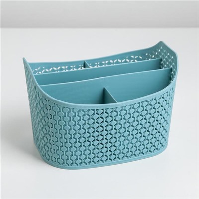 Корзина для хранения, 5 отделений, 18.3×14.2×11.7 см, цвет МИКС