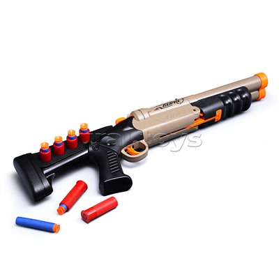 Бластер "Крутая перестрелка" с мягкими пулями, в коробке