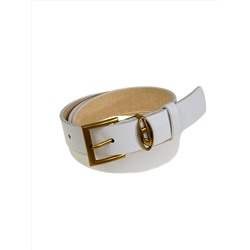 Ремень женский  из искусственной кожи, цвет белый