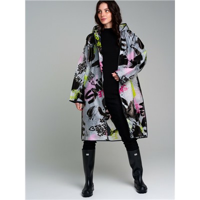 Плащ из полимерного материала для женщин (дождевик)