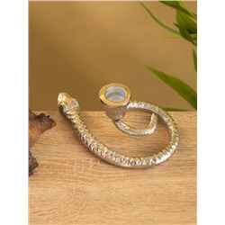 Подсвечник «Змейка», 15×9.5×5 см, алюминий