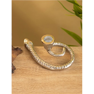 Подсвечник «Змейка», 15×9.5×5 см, алюминий