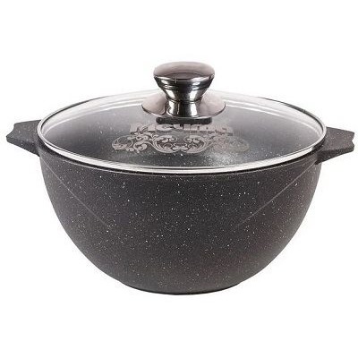 Казан 6л, ст. крыш. АП Гранит black