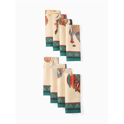 Набор кухонный «Этель. Нью-Дели»: скатерть 110×145±3 см, салф. 40×40 см-4 шт., 100% хлопок