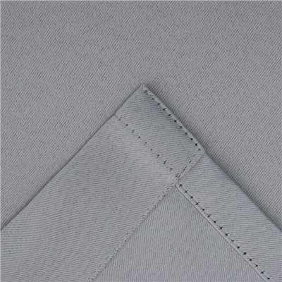 Штора блэкаут портьерная «Этель», 145×265 см, серая