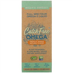 Wiley's Finest, CatchFree Omega, Tropical Mango,  4.23 fl oz (125 ml)