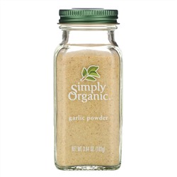 Simply Organic, чеснок в форме порошка, 103 г (3,64 унции)