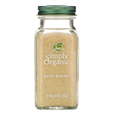 Simply Organic, чеснок в форме порошка, 103 г (3,64 унции)