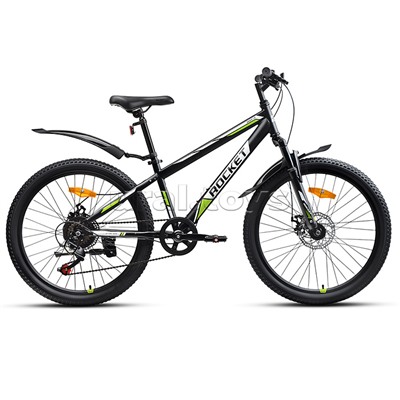 Велосипед 24" Rocket Aries 1.0 , цвет черный, размер 13"