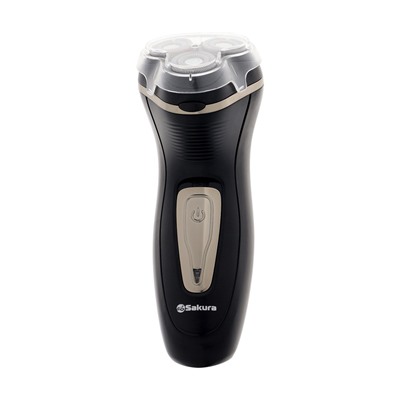 Электробритва Sakura SA-5417BK, роторная, 3 головик, триммер, чёрная