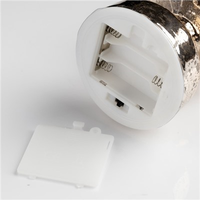 Светодиодная фигура «Золотистая ёлка» 9×29×9 см, стекло, батарейки АААх3 (не в комплекте), свечение тёплое белое