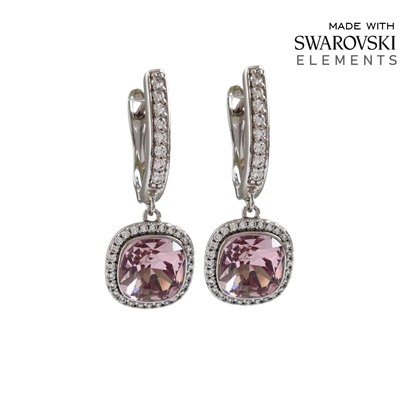 Серьги с кристаллами Swarovski
