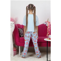 Пижама для девочки Единопончик-2 (Голубой)