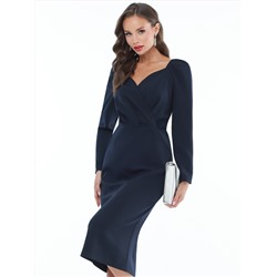 Платье темно-синее коктейльное