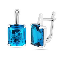 Серьги, лондон топаз кварц, Ю-200М42