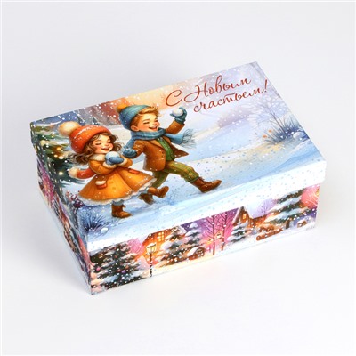 Набор подарочных новогодних коробок 10 в 1 «Новогодние каникулы», 32.5×20×12.5 - 12×7×4 см