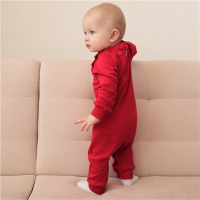 Комбинезон детский MINAKU, рост 56-62 см, малиновый