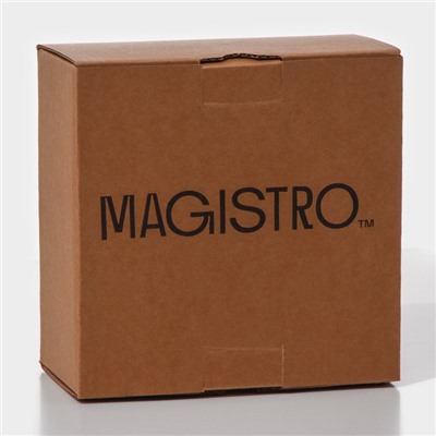 Ваза для фруктов Magistro «Фейерверк», 400 мл, 15×7.5 см, стекло, изумрудная
