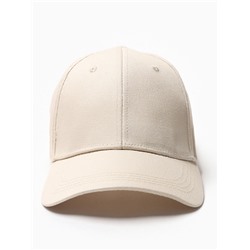 Кепка однотонная унисекс MINAKU, молочная, размер 58