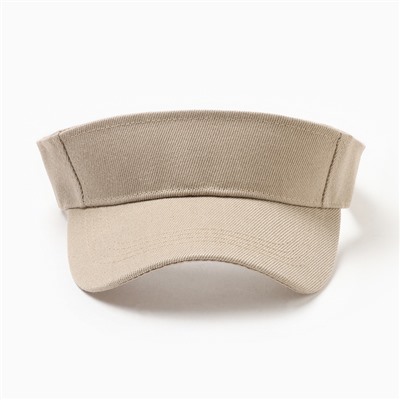 Козырёк женский MINAKU на липучке, размер 58, бежевый