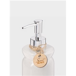 Набор для ванной SAVANNA, 4 предмета, дозатор для мыла, стакан, мыльница, ёмкость для ватных дисков