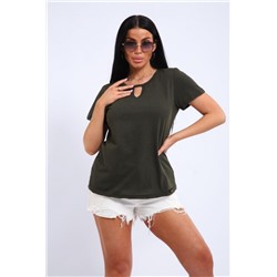 33603 Футболка женская (Хаки меланж)