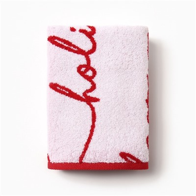 Полотенце махровое «Этель» Happy holiday, 50×90 см, 100% хлопок, 420 г/м²