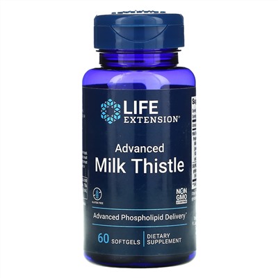 Life Extension, Advanced Milk Thistle, 60 Softgels